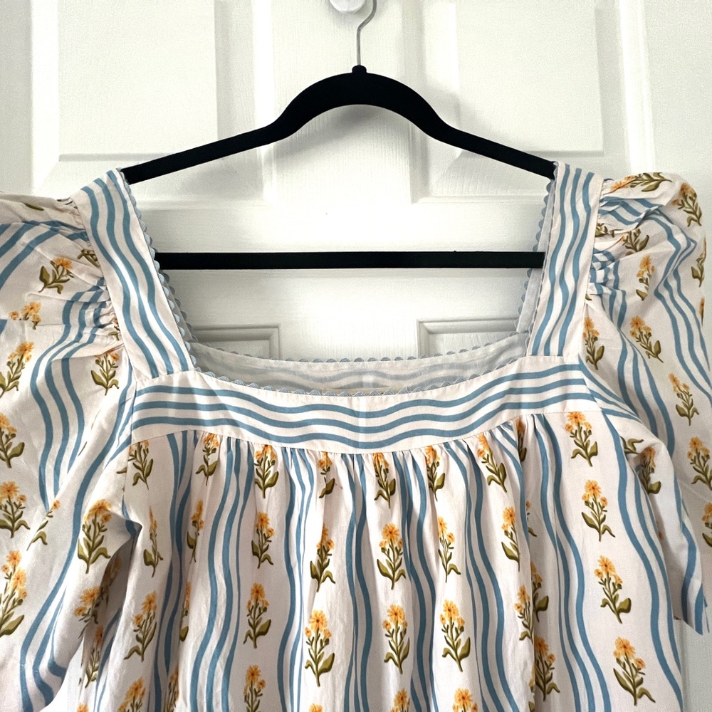 Printfresh Blue, Yellow & Green Patterned Maxi Dress - Picture 7 of 11